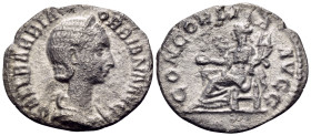Orbiana, Augusta, 225-227. Denarius (Silver, 19 mm, 1.86 g, 1 h), Rome. SALL BARBIA ORBIANA AVG Draped and diademed bust of Orbiana to right. Rev. CON...