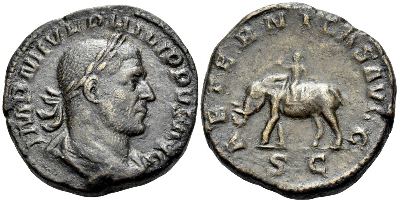 Philip I, AD 244-249. Sestertius (Orichalcum, 29.5 mm, 17.19 g, 12 h), Struck fo...