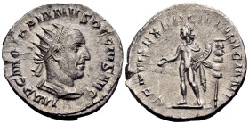 Trajan Decius, 249-251. Antoninianus (Silver, 21.5 mm, 3.23 g, 6 h), Rome. IMP C M Q TRAIANVS DECIVS AVG Radiate, draped and cuirassed bust of Trajan ...