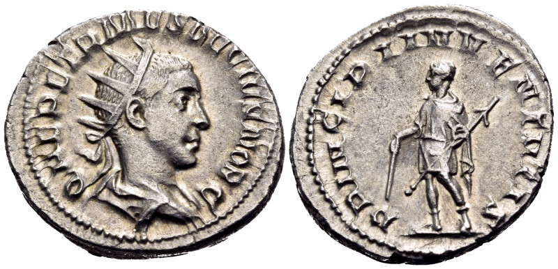 Herennius Etruscus, as Caesar, 249-251. Antoninianus (Silver, 23 mm, 4.87 g, 8 h...