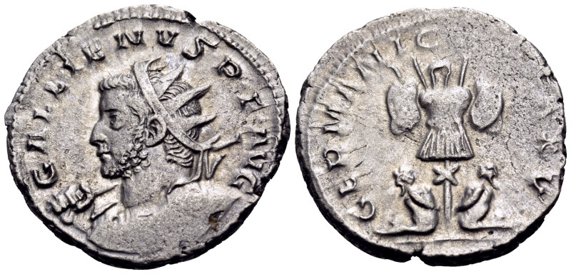 Gallienus, 253-268. Antoninianus (Billon, 22 mm, 3.90 g, 5 h), Cologne, 257-258....