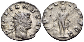 Gallienus, 253-268. Antoninianus (Billon, 19 mm, 1.81 g, 6 h), Mediolanum, 262-263. GALLIENVS AVG radiate head of Gallienus to right. Rev. APOLLO CONS...