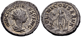 Quietus, usurper, 260-261. Antoninianus (Billon, 21 mm, 3.90 g, 6 h), Samosata. IMP C FVL QVIE[T]VS P F AVG Laureate, draped and cuirassed bust of Qui...