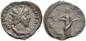 Victorinus, Romano-Gallic Emperor, AD 269-271. Antoninianus (Billon, 19 mm, 2.91 g, 8 h), Cologne, circa mid 269-early 270. IMP C VICTORINVS P F AVG r...