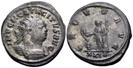 Tacitus, AD 275-276. Antoninianus (Billon, 24 mm, 4.42 g, 6 h), Rome. IMP C M CL TACITVS AVG Radiate and cuirassed bust of Tacitus to right. Rev. SALV...