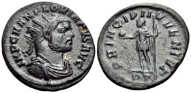 Florian, 276. Antoninianus (Billon, 22 mm, 3.23 g, 6 h), Ticinum, July-August 276. IMP C MAN FLORIANVS AVG Radiate, draped and cuirassed bust of Flori...