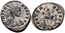 Probus, 276-282. Antoninianus (Billon, 24.5 mm, 3.98 g, 5 h), Rome, 278. IMP PRO-BVS AVG Radiate and cuirassed bust of Probus to right. Rev. ADVEN-TVS...