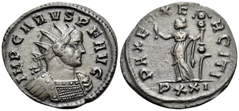 Carus, 282-283. Antoninianus (Billon, 22 mm, 3.83 g, 6 h), Ticinum. IMP CARVS P ...