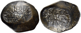 Alexius III Angelus-Comnenus, 1195-1203. Aspron Trachy (Bronze, 26 mm, 1.77 g, 6 h), Constantinople, 1195-1197. + KE BOH-ΘEI / IC - XC Nimbate youthfu...