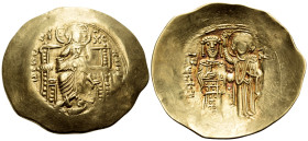 John II Comnenus, 1118-1143. Hyperpyron (Gold, 28.5 mm, 4.30 g, 6 h), Thessalonica, circa 1137-1143. (IC) - (XC) / KERO ΗΘΕΙ Christ Pantokrator seated...