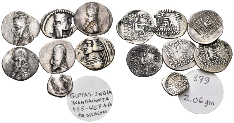 KINGS OF PARTHIA. Circa 1st century AD-3rd century AD. (Silver, 24.40 g). Lot of...