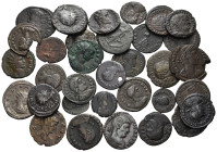 ROMAN IMPERIAL & PROVINCIAL. Circa 1st-4th century. (Bronze, 95.00 g). Large lot of thirty-three bronze Roman coins, varied patination and surfaces, o...