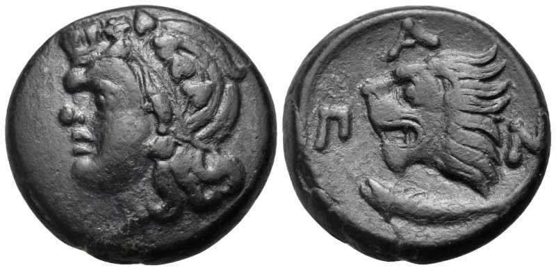 CIMMERIAN BOSPOROS. Pantikapaion. Circa 310-304/3 BC. (Bronze, 20.5 mm, 8.13 g, ...