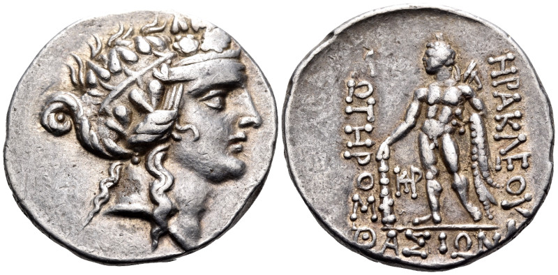 ISLANDS OFF THRACE, Thasos. 168/167-148 BC. Tetradrachm (Silver, 32 mm, 16.75 g,...