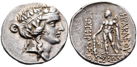 ISLANDS OFF THRACE, Thasos. 168/167-148 BC. Tetradrachm (Silver, 32 mm, 16.75 g, 12 h). Head of youthful Dionysos to right, wearing ivy wreath. Rev. Η...