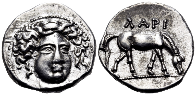 THESSALY. Larissa. Circa 400-380 BC. Drachm (Silver, 18.5 mm, 6.02 g, 3 h). Head...