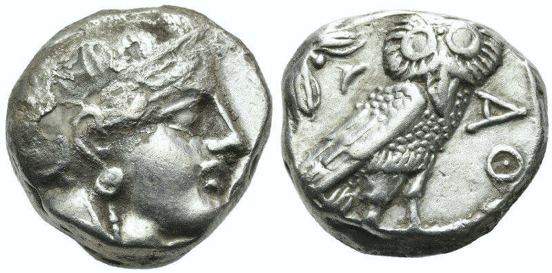 ATTICA. Athens. Circa 393-294 BC. Tetradrachm (Silver, 21 mm, 16.80 g, 8 h). Hea...