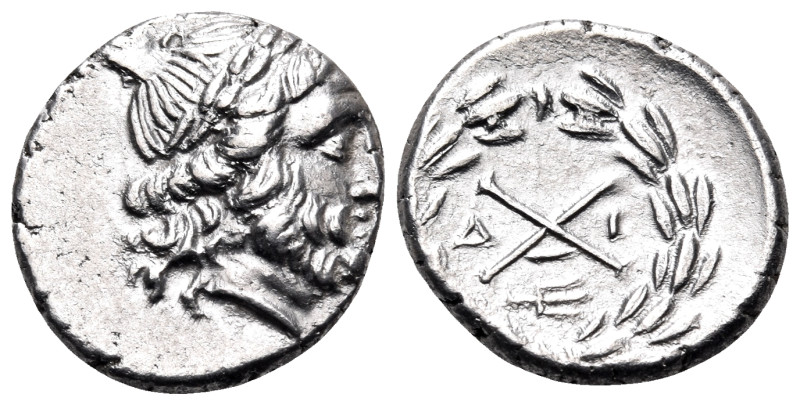 ACHAIA, Achaian League. Patrai. Circa 175-168 BC. Tetrobol (Silver, 15 mm, 2.42 ...