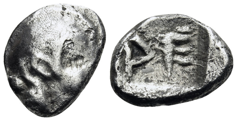 ARKADIA. Heraia. Circa 500-495 BC. Obol (Silver, 10.5 mm, 0.92 g, 3 h). Head of ...