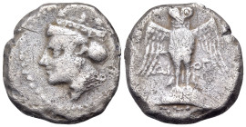 PONTOS. Amisos (as Peiraieos). Circa 435-370 BC. Siglos or Drachm (Silver, 19 mm, 4.97 g, 12 h), Struck under the magistrate Diog-. Head of Hera to le...