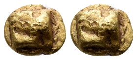 IONIA. Uncertain mint. Circa 625-600 BC. 1/48 Stater (Electrum, 5 mm, 0.33 g), Phokaic standard. Raised, clockwise 'swastika' pattern. Rev. Rough incu...