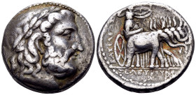 SELEUKID KINGS. Seleukos I Nikator, 312-281 BC. Tetradrachm (Silver, 24.5 mm, 16.81 g, 3 h), Seleukeia on the Tigris II mint, circa 296/5-281 BC. Laur...