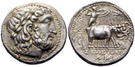 SELEUKID KINGS. Seleukos I Nikator, 312-281 BC. Tetradrachm (Silver, 28 mm, 16.91 g, 11 h), Seleukeia on the Tigris II, c. 296/5-281 BC. Laureate and ...