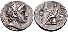 SELEUKID KINGS. Seleukos III Soter (Keraunos), 226-223 BC. Tetradrachm (Silver, 28.5 mm, 17.02 g, 9 h), Seleukeia on the Tigris. Diademed head of Sele...