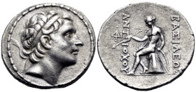 SELEUKID KINGS. Antiochos III ‘the Great’, 223-187 BC. Tetradrachm (Silver, 30.5 mm, 16.26 g, 1 h), Antioch on the Orontes, c. 204-197 BC. Diademed he...