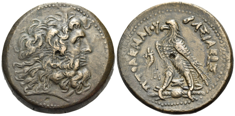 PTOLEMAIC KINGS OF EGYPT. Ptolemy IV Philopator, 225-205 BC. Drachm (Bronze, 43 ...