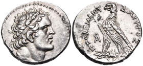 PTOLEMAIC KINGS OF EGYPT. Ptolemy VI Philometor, first reign, 180-164 BC. Tetradrachm (Silver, 26 mm, 14.06 g, 12 h), "Era coinage", uncertain mint in...