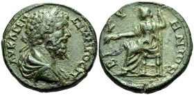 THRACE. Bizya. Spetimius Severus, 193-211. (Bronze, 29.5 mm, 17.19 g, 2 h). AV K Λ CEΠ CEVHPOC Laureate, draped and cuirassed bust of Septimius Severu...