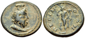 THRACE. Perinthus. Pseudo-autonomous issue, second half of 2nd century. (Bronze, 23 mm, 5.81 g, 7 h). Laureate and draped bust of Sarapis right, weari...