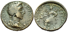 MACEDON. Amphipolis. Commodus, 177-192. (Bronze, 23 mm, 9.77 g, 8 h). Μ ΑΥΡΗΛΙ[Ο]C ΚΟΜΟΔΟC Bare-headed bust of Commodus to right, wearing cuirass and ...
