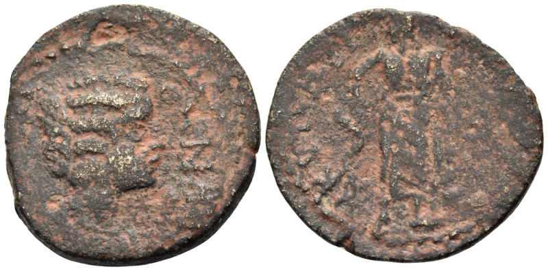 MESSENIA. Cyparissa. Julia Domna, Augusta, 193-217. (Bronze, 21 mm, 4.07 g, 2 h)...
