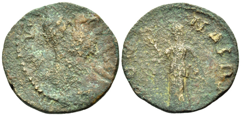 MESSENIA. Mothone. Septimius Severus, 193-211. (Bronze, 21 mm, 3.85 g, 6 h). [ΛO...
