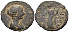 ARCADIA. Mantinaea. Plautilla, Augusta, 202-205. (Bronze, 20.5 mm, 4.67 g, 5 h). ΦΟΥΑ ΠΛΑΥΤΙΛΛΑ Draped bust of Plautilla to right. Rev. ΜΑΝΤΙ-ΝΕΩΝ Tyc...