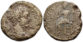 ARCADIA. Mantinaea. Septimius Severus, 193-211. (Bronze, 21 mm, 5.65 g, 11 h). [ΛΟΥ CΕΠ CΕΟΥΡΟC] or similar laureate bust of Septimius Severus to righ...