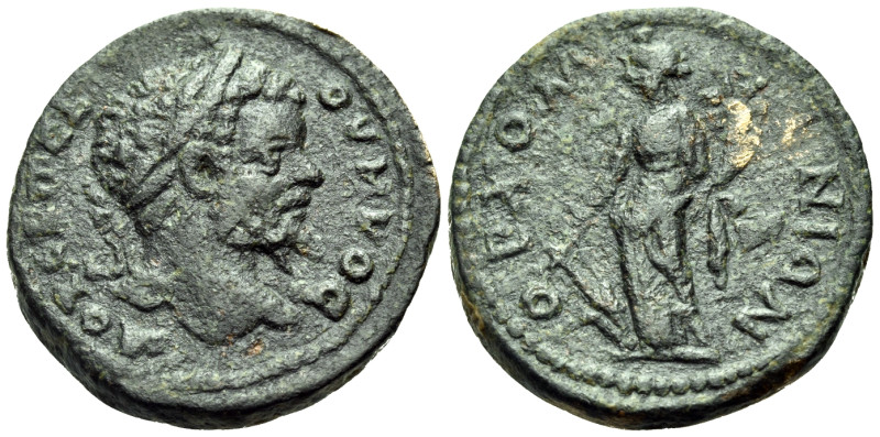 ARCADIA. Orchomenus. Septimius Severus, 193-211. (Bronze, 23 mm, 6.43 g, 5 h). Λ...