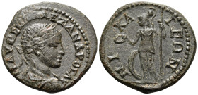BITHYNIA. Nicaea. Severus Alexander, 222-235. Assarion (Bronze, 20 mm, 4.54 g, 7 h). Μ ΑΥΡ CEΥΗ ΑΛEΞΑΝΔΡΟC Α Laureate, draped and cuirassed bust of Se...
