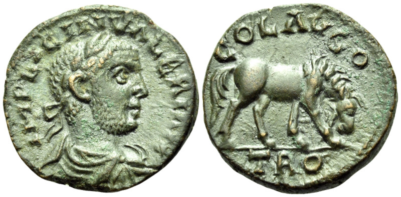 TROAS. Alexandria Troas. Valerian I, 253-260. (Bronze, 21 mm, 6.47 g, 6 h). IMP ...