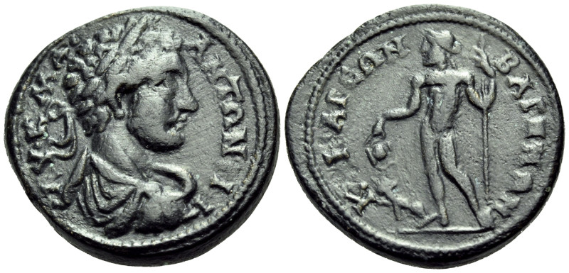 LYDIA. Bagis. Caracalla, 198-217. (Bronze, 23 mm, 9.00 g, 6 h). ΑΥ Κ Μ Α ΑΝΤΩΝΕΙ...