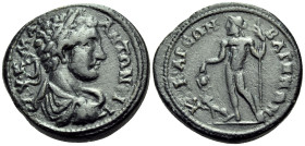 LYDIA. Bagis. Caracalla, 198-217. (Bronze, 23 mm, 9.00 g, 6 h). ΑΥ Κ Μ Α ΑΝΤΩΝΕΙΝ Laureate, draped and cuirassed bust of Caracalla to right. Rev. ΚΑΙC...