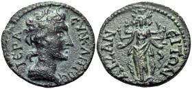 PHRYGIA. Aizanis. Time of Gallienus, 253-268. (Bronze, 28 mm, 13.74 g, 6 h). ΙΕΡΑ CΥΝΚΛΗΤΟC Head of youthful Senate to right. Rev. ΑΙΖΑΝΕΙΤΩΝ Hecate t...
