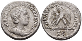 SYRIA, Seleucis and Pieria. Antioch. Otacilia Severa, Augusta, 244-249. Tetradrachm (Silver, 26 mm, 10.97 g, 12 h), 245. ΜΑΡ ΩΤΑΚΙΛ CΕΟΥΗΡΑΝ CΕΒ Diade...