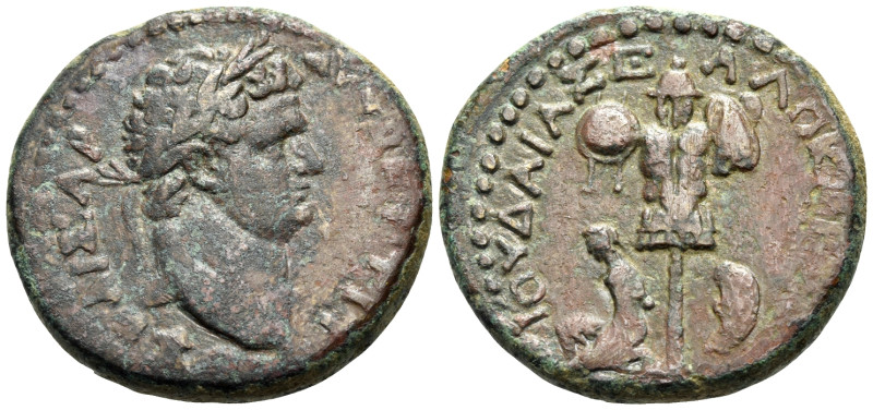 JUDAEA, Samaria. Caesaraea Maritima. Titus, as Caesar, 69-79. (Bronze, 25 mm, 11...