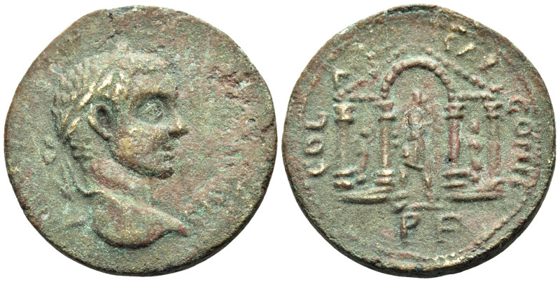 JUDAEA. Aelia Capitolina (Jerusalem). Elagabalus, 218-222. (Bronze, 26 mm, 9.63 ...