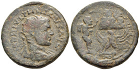 SAMARIA. Neapolis. Philip I, 245-249. (Bronze, 28 mm, 15.72 g, 6 h), 247-9. IMP M IVL PHILIPPVS AVG Radiate, draped and cuirassed bust of Philip I to ...