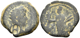 EGYPT. Alexandria. Marcus Aurelius, 161-180. Diobol (Bronze, 24 mm, 7.38 g, 12 h), Dated regnal year IE (15) = 174-175. [Μ ΑΥΡΗ]ΛΙΟC ΑΝΤ[ωΝΙΝΟC CΕ] La...