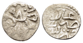 ISLAMIC, Ottoman Empire. Mehmed III, AH 1003-1012 / AD 1595-1603. (Silver, 9.5 mm, 0.30 g), Akce, Kibris 'قبرس' (Cyprus), Date off flan. In two lines:...
